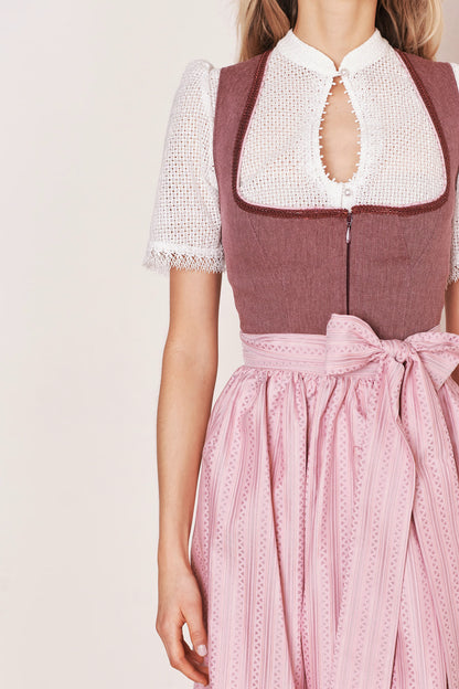 Julia Trentini Konstanze Midi Dirndl, Rose — 60cm