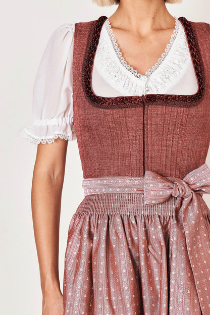 Julia Trentini Christa Midi Dirndl, Rose — 60cm