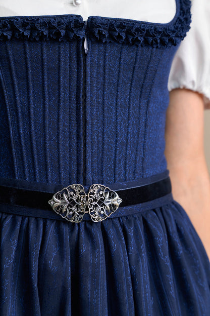 Julia Trentini Fabiana Midi Dirndl, Blue — 60cm