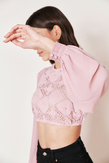 Dirndl blouse Margarethe — rose