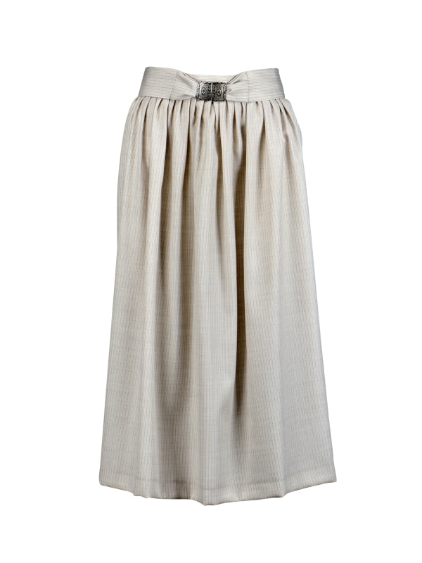 Berwin Dirndl Apron, Ecru — 77cm