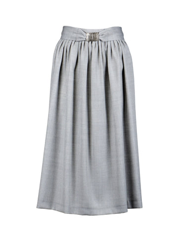 Berwin Dirndl Apron, Silver Grey — 77cm