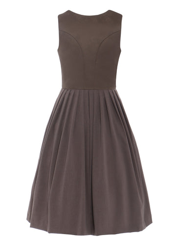 Berwin "Amalie" Dirndl in Taupe — 70 cm (No Apron)