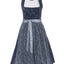 Berwin Long Dirndl 2pcs. 70cm "Doris" blue