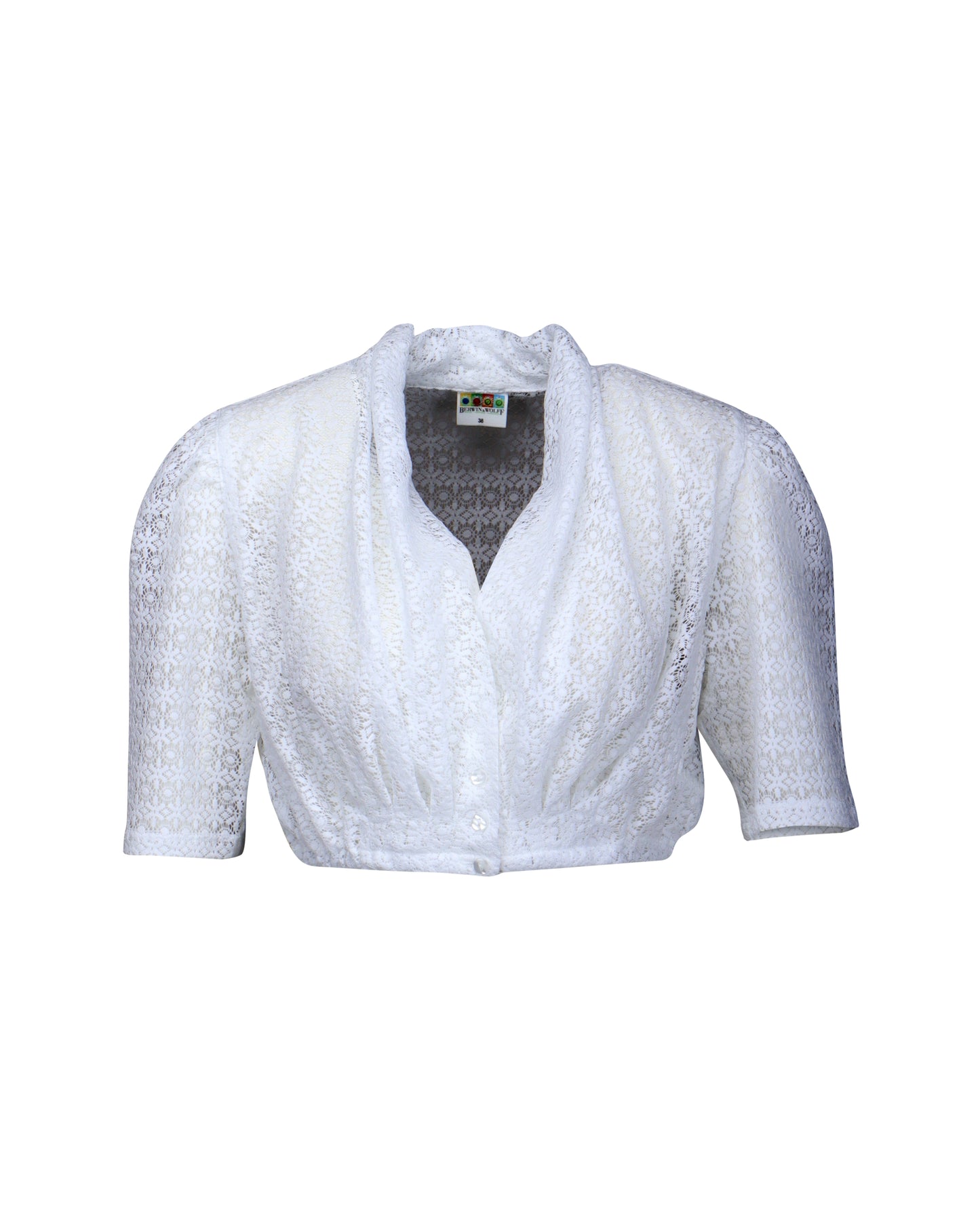 Berwin Lace Dirndl Blouse, White