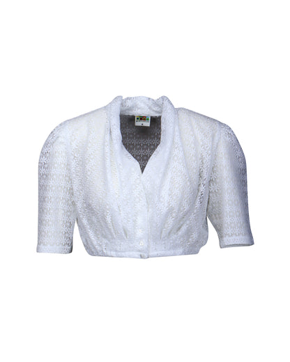 Berwin Lace Dirndl Blouse, White