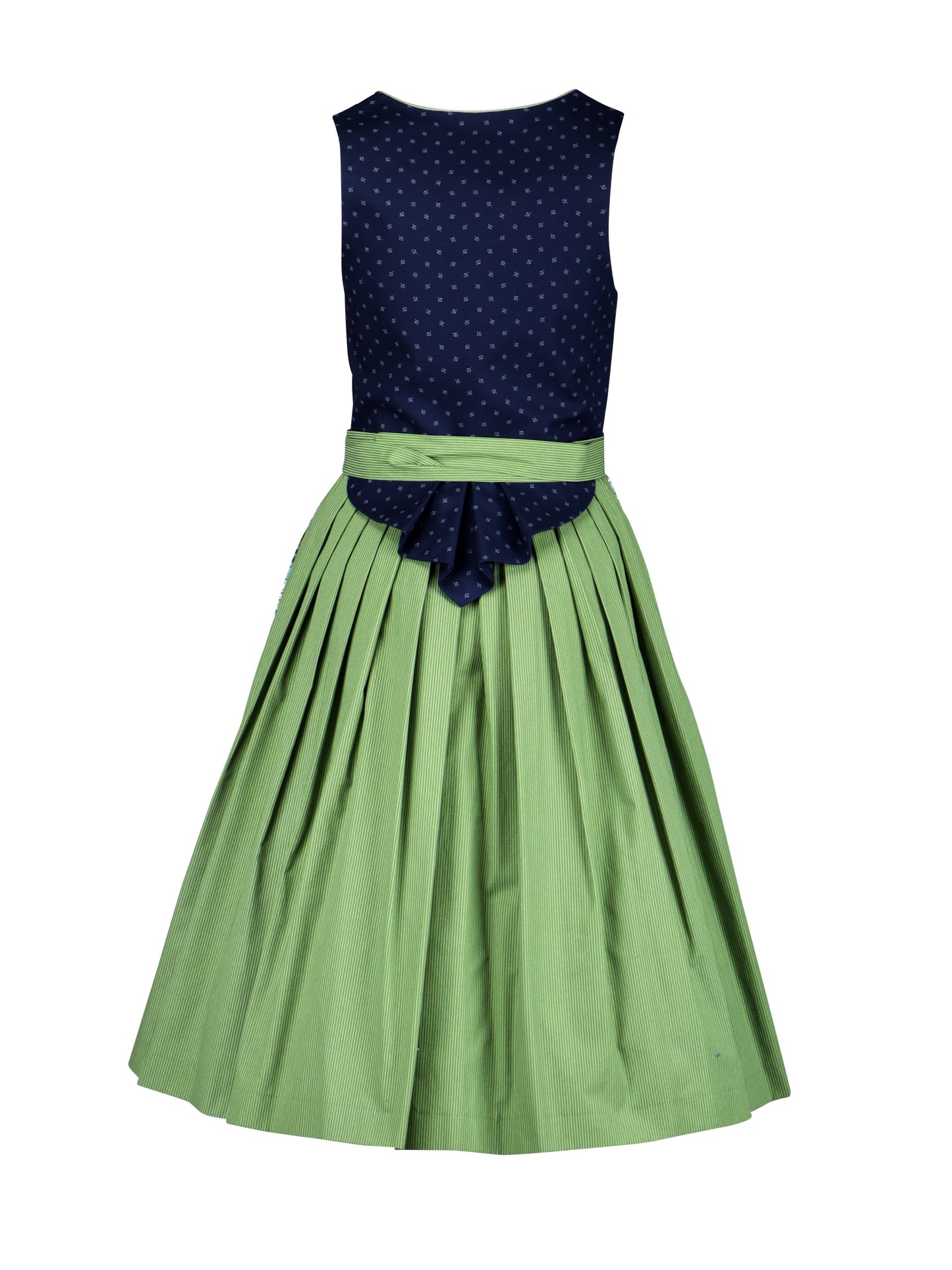 Dirndl with horizontally striped apron
