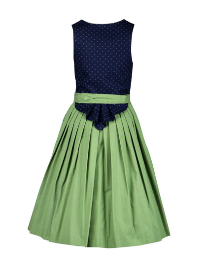 Dirndl with horizontally striped apron