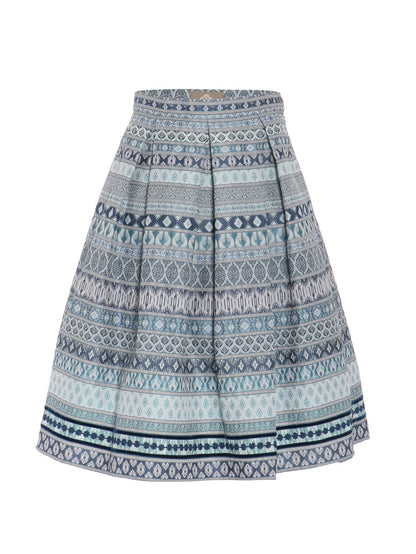 Berwin Traditional Skirt, Navy — 75cm