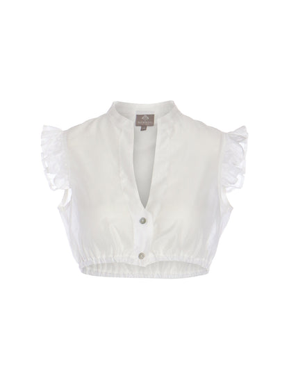 Berwin High-Neck Dirndl Blouse, Rose