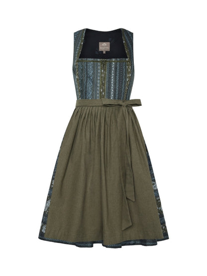 Berwin Long Dirndl 2pcs. 75cm "Sarah" olive