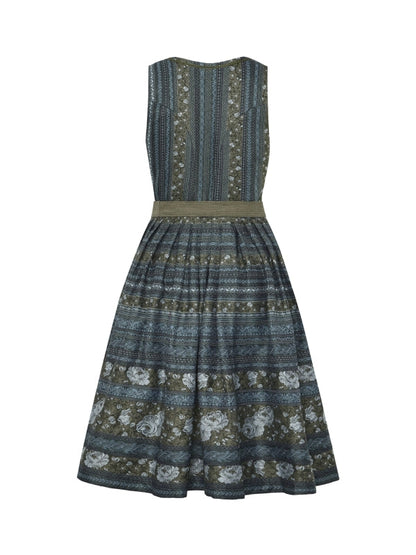 Berwin Long Dirndl 2pcs. 75cm "Sarah" olive