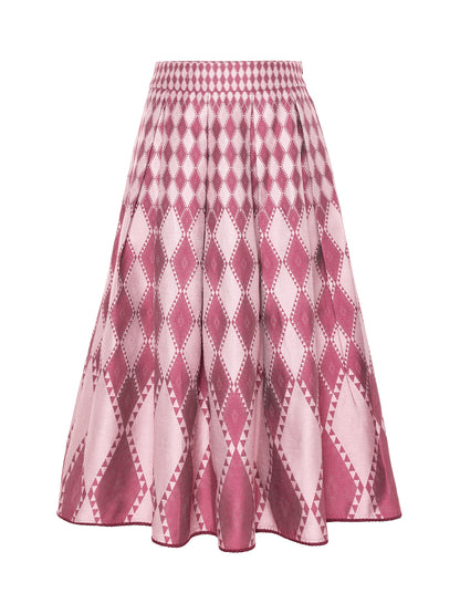 Berwin Traditional Skirt, Berry — 80cm