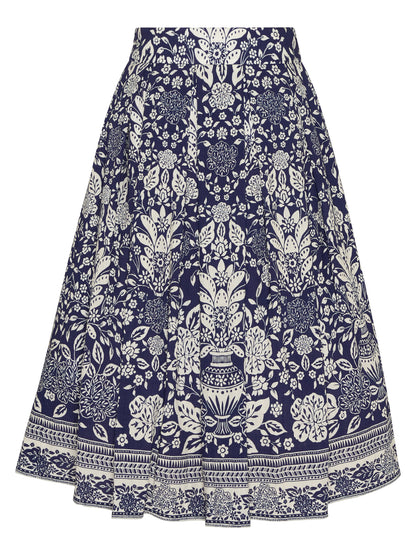Berwin Traditional Skirt, Navy