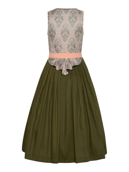 Berwin Maxi Dirndl 2pcs. 80cm "Tiffany" green