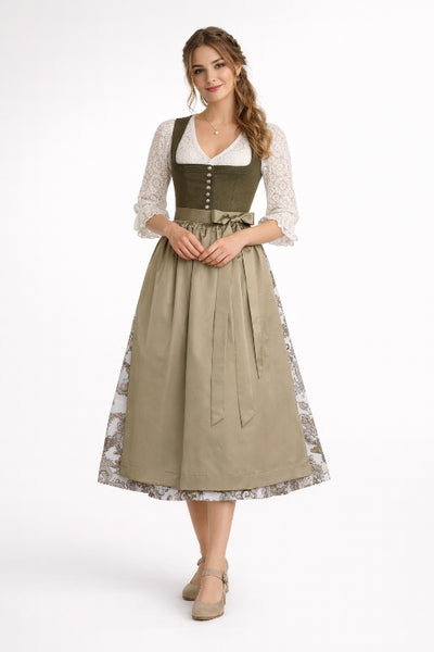 Berwin 3/4 Sleeve Dirndl Blouse "Cassi" ecru
