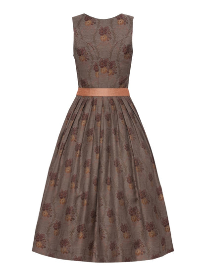 Berwin Maxi Dirndl 2pcs. 80cm "Nora" terracotta