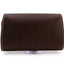 Brown clutch with "deer" embroidery pattern