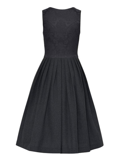 Berwin Long Dirndl 1 pc. 70cm "Ruby" anthracite