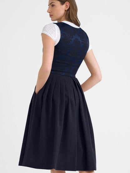 Berwin Long Dirndl 1 pc. 70cm "Ruby" navy