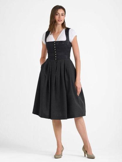 Berwin Long Dirndl 1 pc. 70cm "Ruby" black