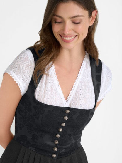 Berwin Long Dirndl 1 pc. 70cm "Ruby" black