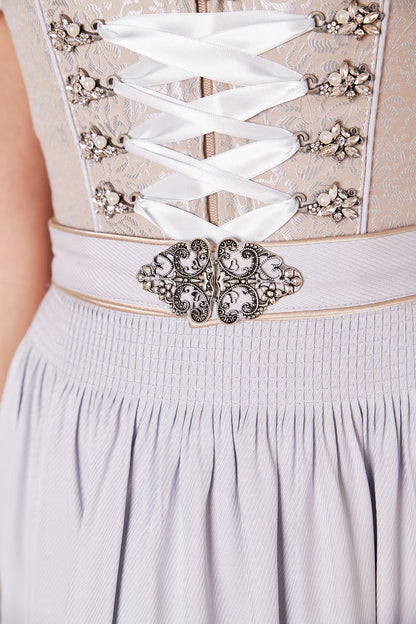 Kruger Marit Midi Dirndl, Grey — 60cm 2pc Set