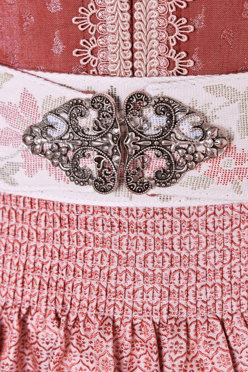 Kruger Midi Dirndl 2pcs. 60cm "Prunella" red