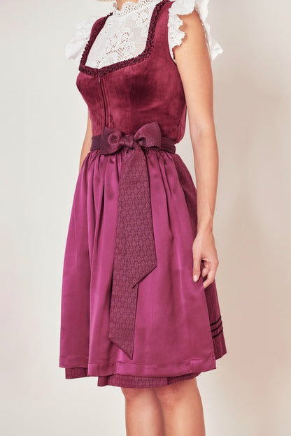 Julia Trentini Mathilda Midi Dirndl, Berry — 60cm