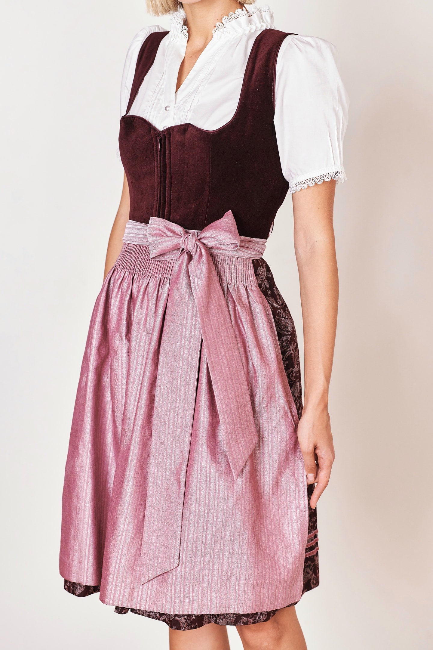 Julia Trentini Carina Midi Dirndl, Red — 60cm