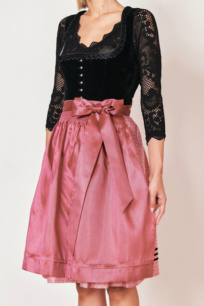 Julia Trentini Agatha Midi Dirndl, Black — 60cm