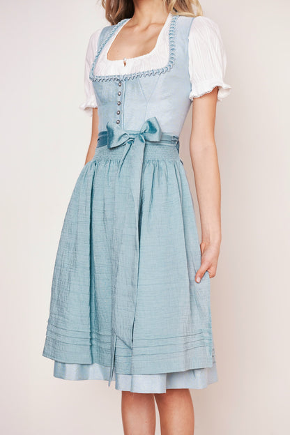 Julia Trentini Katrina Midi Dirndl, Blue — 60cm