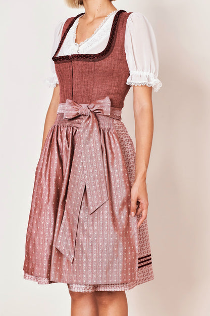 Julia Trentini Christa Midi Dirndl, Rose — 60cm