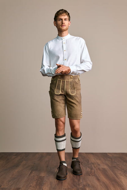 Trachten shirt Kai — white