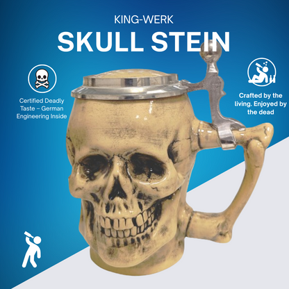 German Skull Stein – Brew to the Bone 🍺☠️