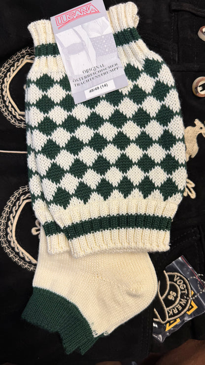 Men's Loferl Loden Tweed (natural/ green checkers) closeout