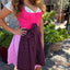 Midi Dirndl 2pcs. 60cm "Lyvia" berry (38-44)