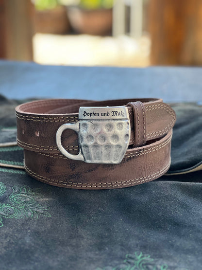 Bavarian Belt "Beer Mug" (size 90)