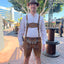 Men's Lederhosen "TradKraft" H-Straps brown (sizes 46-66)