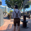 Men's Lederhosen "TradKraft" H-Straps brown (sizes 46-66)