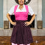 Midi Dirndl 2pcs. 50cm "Lyvia" berry (32-44)