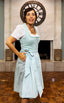 Midi Dirndl 2pcs. 60cm "Lyvia" sage (sizes 36-44 in USA stock)