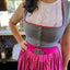 Berwin Sleeveless Lace Dirndl Blouse "Lena" white