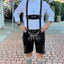 Kruger Men's Lederhosen "Calle" (brown) with suspenders
