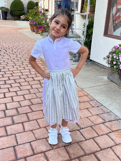 Barwolf Girls Dirndl 3 pcs. "Lotti" purple