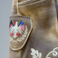 Men's Lederhosen "WurstLife" H-Straps Brown (in USA stock)