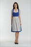 Berwin Midi Dirndl 2pcs. 60cm "Clara" blue/white