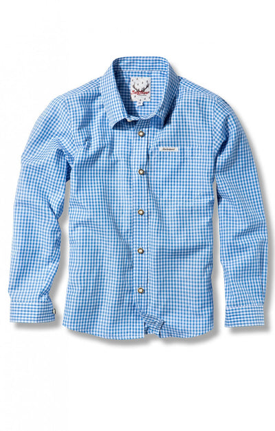 Traditional Boys Shirt DAVE Junior Blue (discontinued)