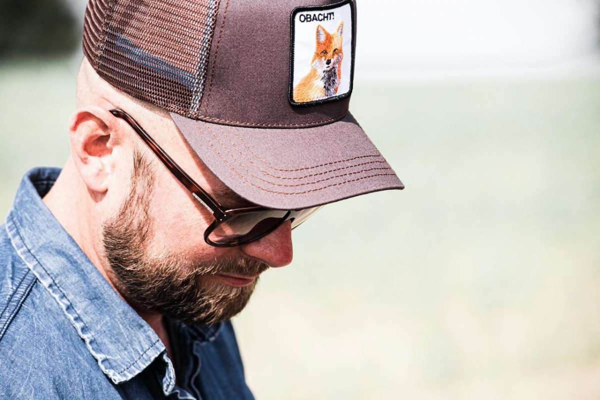 Trucker Cap with Motto Patch and Capricorn