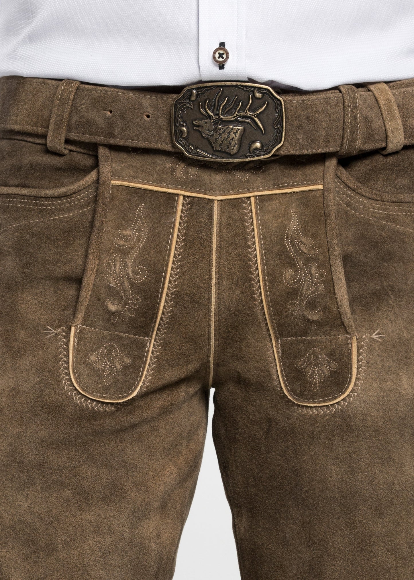 Spieth & Wensky Men's Lederhosen "Rampoldi" Honey/sand (56)